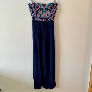 Maurice’s Strapless Maxi Dress Aztec Design